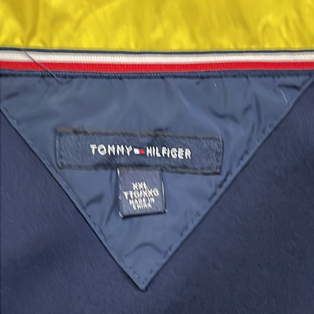 Tommy Hilfiger Size XXL Jacket Pockets inside & outside Color Block Retro - Picture 3 of 16